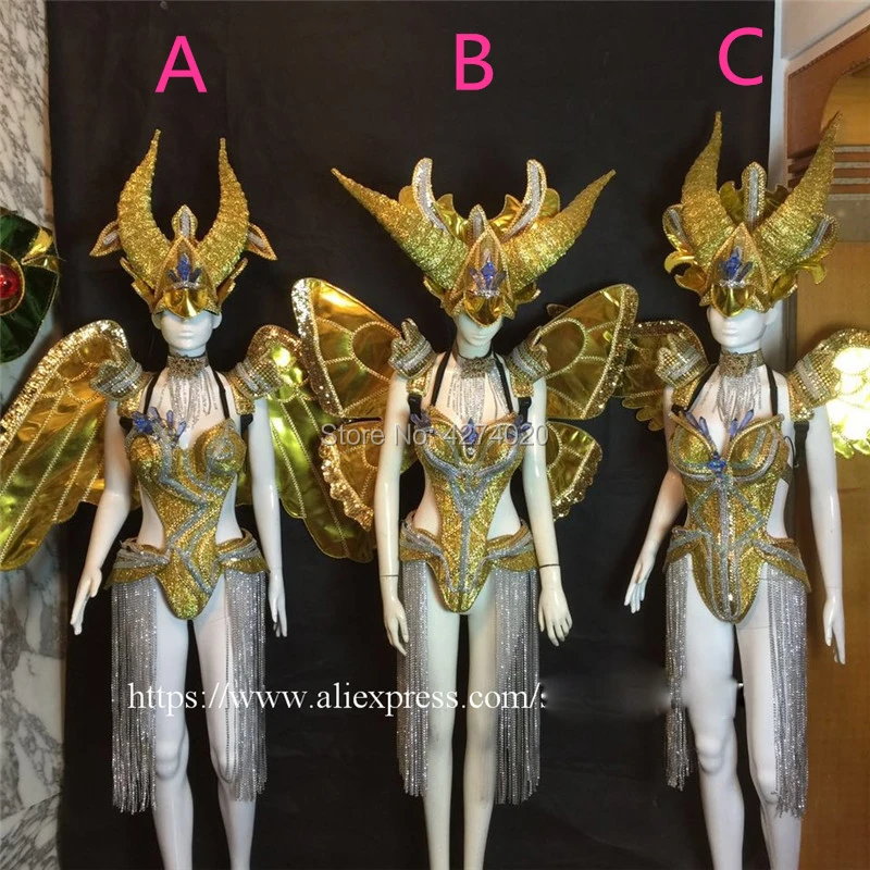 golden butterfly fairy costume (1)