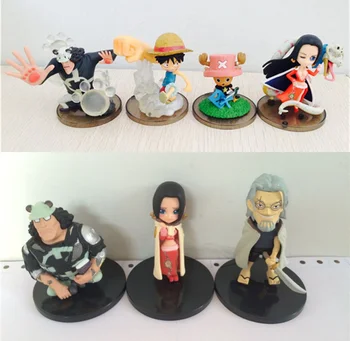 

Japan Anime ONE PIECE Luxury Capsule Toys Luffy Chopper Boa Hancock Bartholemew Kuma Rayleigh battles on Shampoo Islands