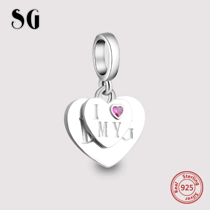 

SG Silver 925 Personalized customization Charms Beads Fit Authentic European Bracelets DIY Pendant Jewelry making for women Gift