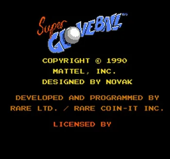 

Super Glove Ball Region Free 60 Pin 8Bit Game Card For Subor Game Players