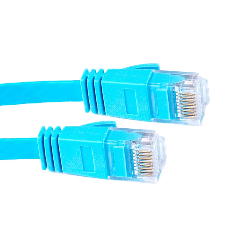 Плоский CAT6 RJ45 Ethernet сетевой кабель Патч UTP Lan Кабельный разъем для компьютерного