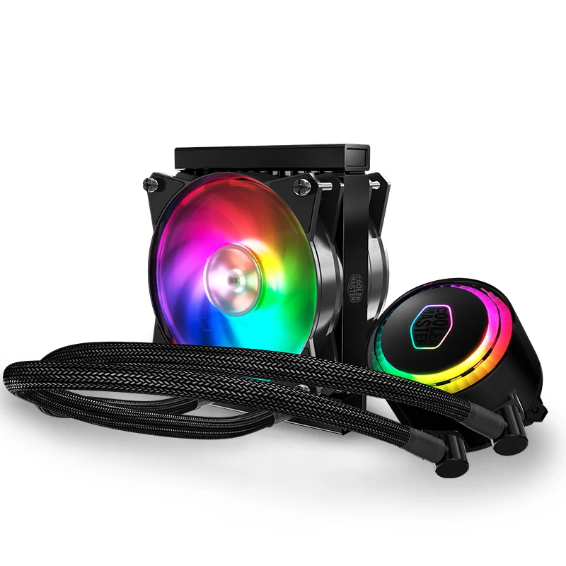 Кулер Cooler Master cpu жидкостный кулер 120 мм RGB тихий вентилятор для Intel 775 115X2011 2066 и AMD AM4 AM3+ cpu кулер для воды PC радиатор