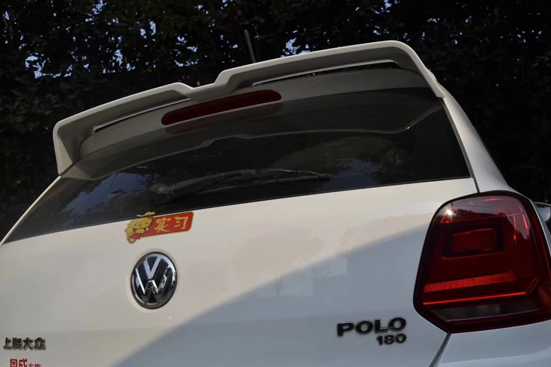 ABS Пластик Неокрашенный задний спойлер на крыше багажник Применение для VW Polo хвост крыло украшения 2011