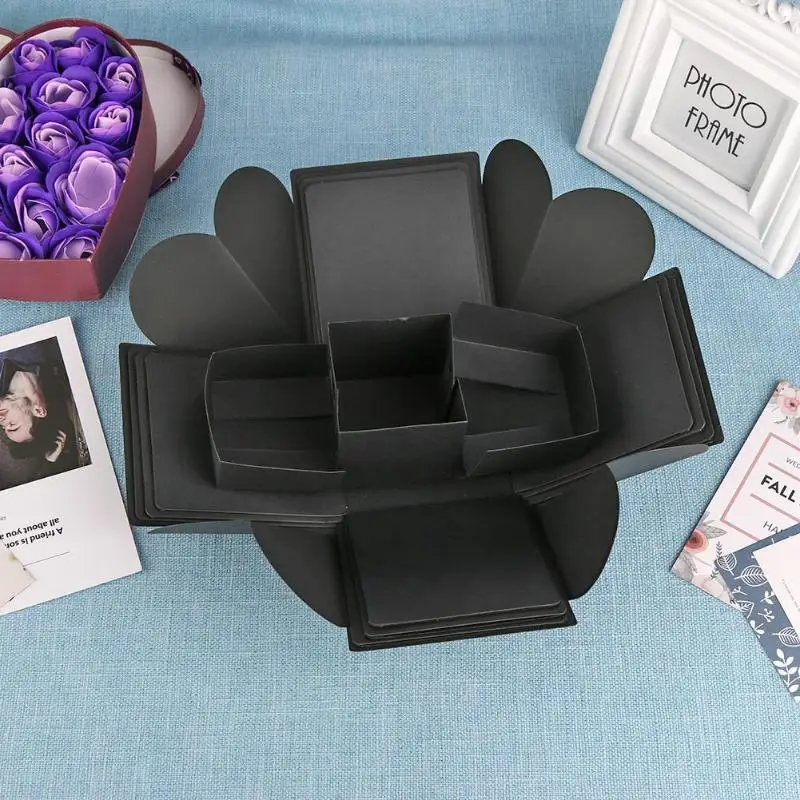 Diy сюрприз любовь взрыв Коробка Подарок на юбилей Альбом Diy Фотоальбом день рождения День Святого Валентина рождественский подарок