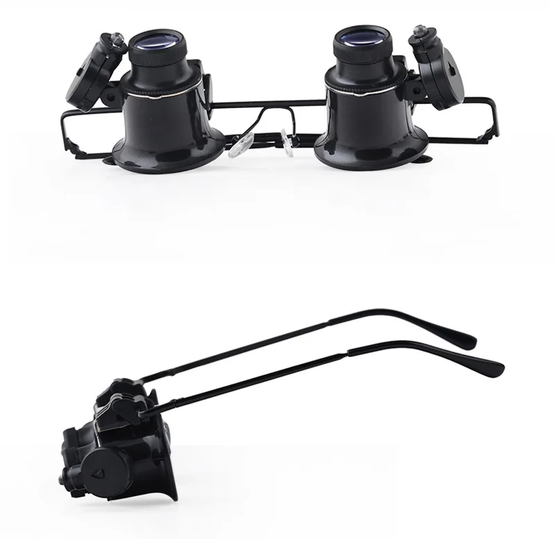 outdoor 20X magnifier with white light LED illumination binocular fishing glasses for hunting HT1-004 (5)