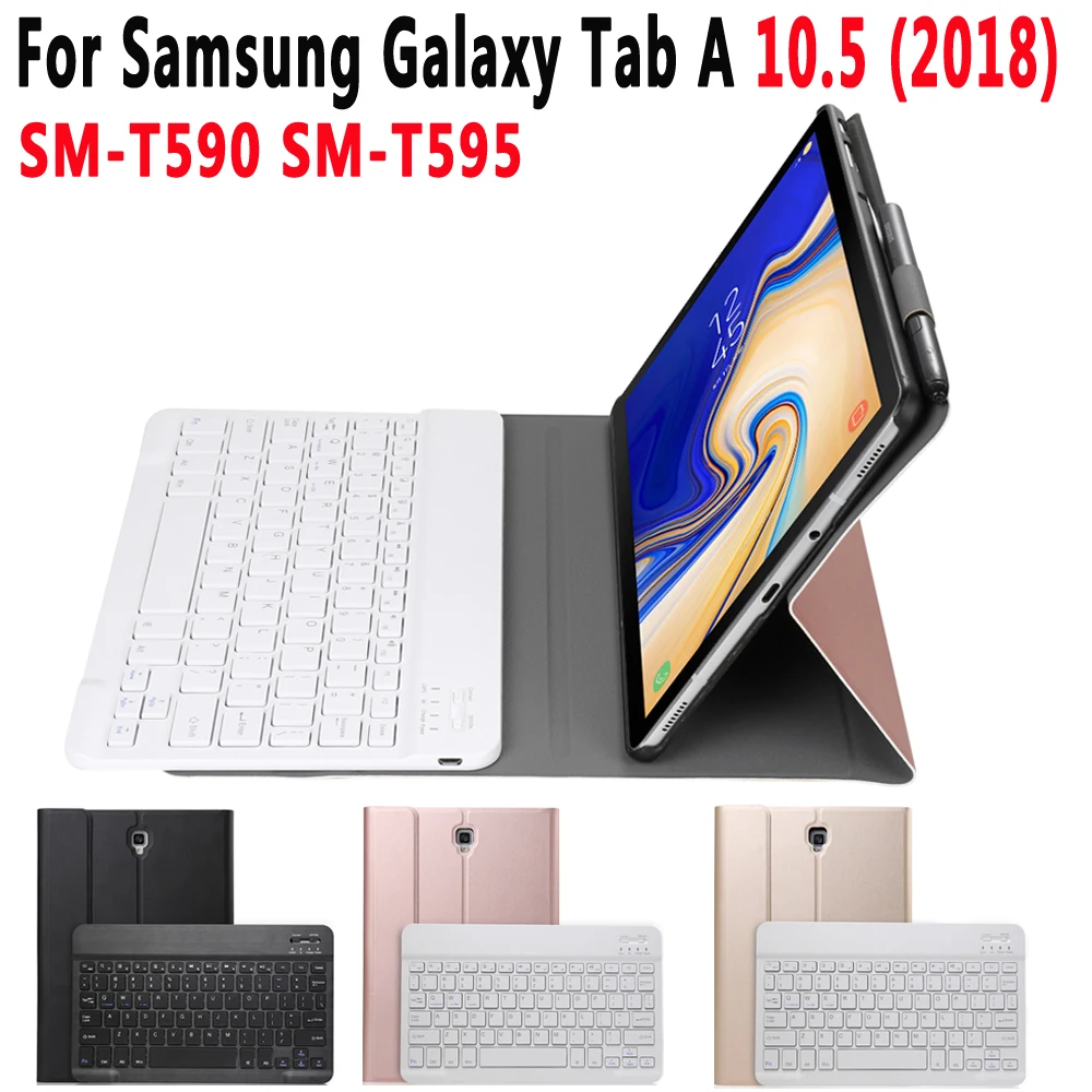 

Keyboard Case for Samsung Galaxy Tab A 10.5 2018 SM-T590 SM-T595 T590 T595 Case Keyboard for Samsung Tab A 10.5 2018 Cover Funda
