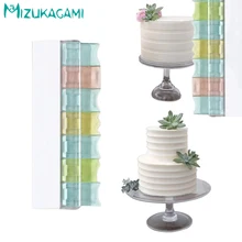 Пластиковый крема скребок комбинированный крем торт скребок DIY Кухня Торт скребок Инструменты MS-00087