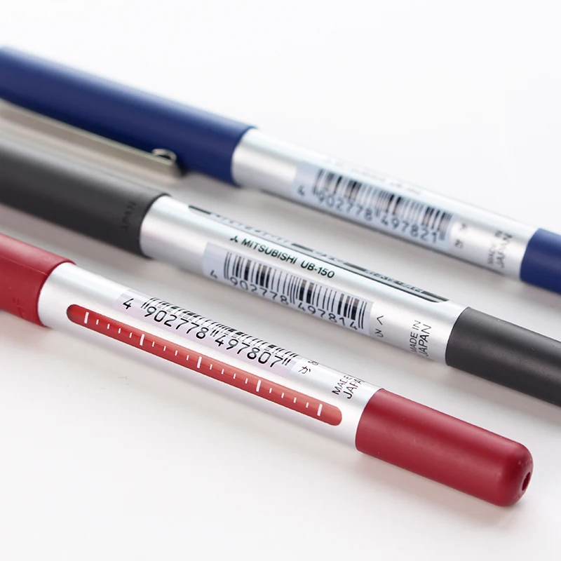 1 шт Классическая хорошая ручка Mitsubishi Uni-ball Eye микро гелевая чернильная ручка 0,5 мм черный/синий/красный UB-150