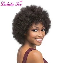 Short Kinky Curly Afro Wigs Natural Black Synthetic Wig For Women Heat Resistant Fiber African American Wig цена Short Kinky Curly Afro Wigs Natural Black Synthetic Wig For Women Heat Resistant Fiber African American Wig цены онлайн