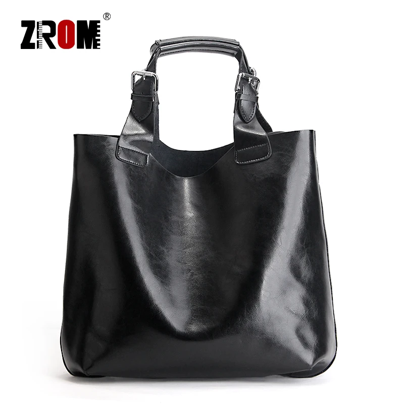 ZROM Настоящая Натуральная кожа сумки Большие женские сумки-тоут женские модные дизайнерские высококачественные офисные женские сумки на плечо большая сумка