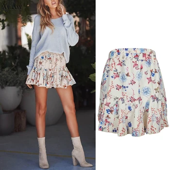

Summer Women's Girls Sweet Floral Skirt Ladies Casual Beach Party Short Skirt