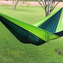 Портативный Парашютом Нейлона Гамак Сад Открытый Отдых Путешествия выживания гамак спальная кровать для 2 человек