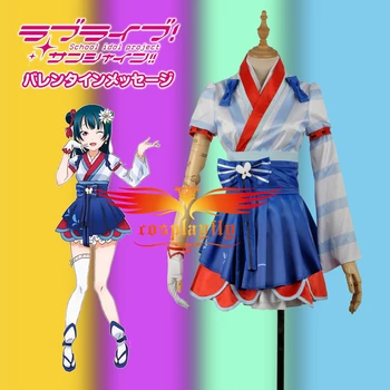 

LoveLive!SunShine!! Aqours Tsushima Yoshiko Stage Mijyuku Mijuku DREAMER Matte Satin Uniform Cosplay Costume in stock Stocking