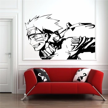 

Cartoon Wall Vinyl Sticker Decal Anime Manga Naruto Uzumaki Shippuden Nursery Kids Room Home Decor Wall Sticker D125