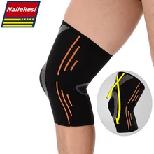 2019 通気性バスケットボールサッカースポーツ安全ニーパッド高弾性バレーボール膝パッドトレーニング膝サポート保護(China)