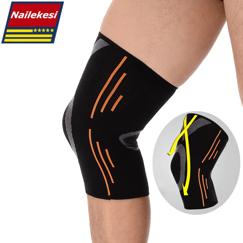 

2019 Breathable Basketball Football Sports Safety Kneepad High Elastic Volleyball Knee Pads Brace Training Knee Support Protect