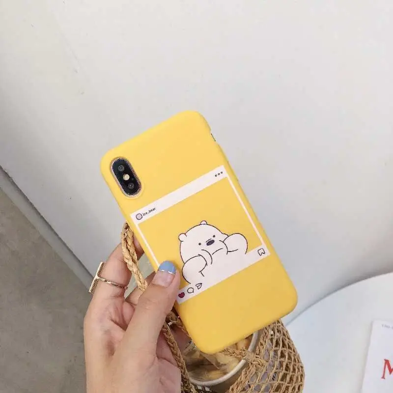 Coque для Iphone XS чехол мультфильм мягкий силиконовый чехол для телефона для Ipone 8 7 Plus X XS 6 6 S 6 S 5 5S SE Funda Coque - Цвет: Темно-красный