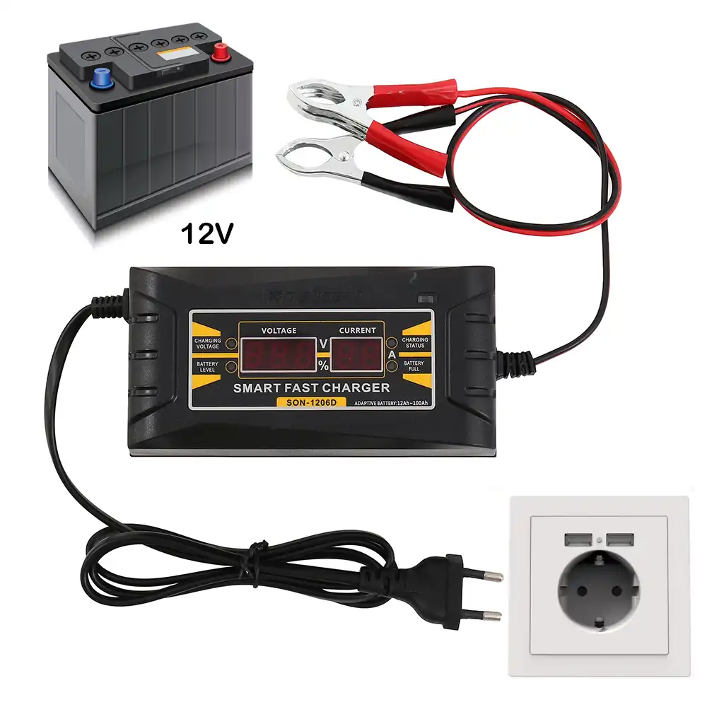 How To Charge A Car Battery Without A Charger >> Full Automatic Car Battery Charger 110v To 220v To 12v 6a Lcd Smart How To Charge A Car Battery Without A Charger >> Full Automatic Car Battery Charger 110v To 220v To 12v 6a Lcd Smart