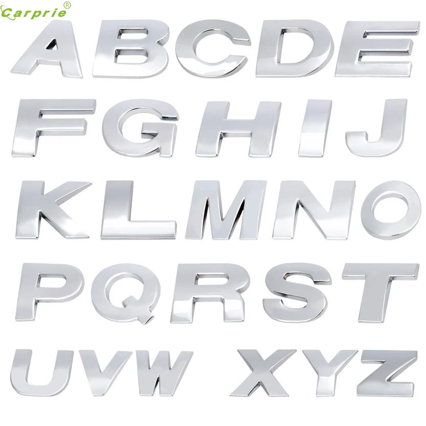 

A Style 1pc 3D DIY Metallic Sticker Car Emblem Badge Decal Oct 06 5lower