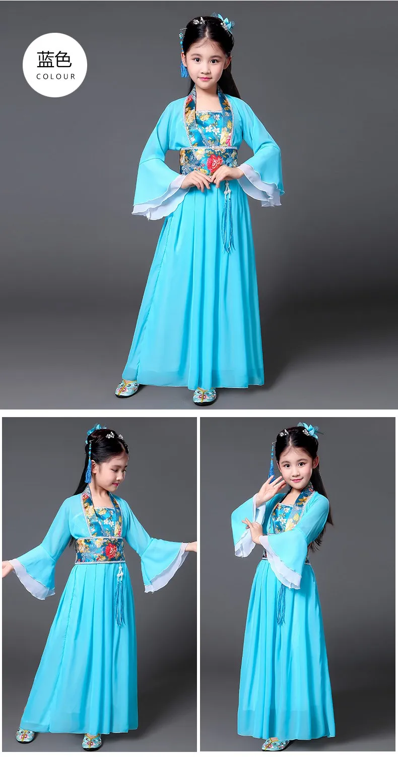 Hanfu Женская сказочная одежда крутая белая светлая Одежда для девочек Одежда для фотосъемки Han Tang одежда для классических танцев