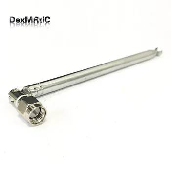 

Replacement 132mm 6 Sections Telescopic Antenna SMA male for Radio TV DIY
