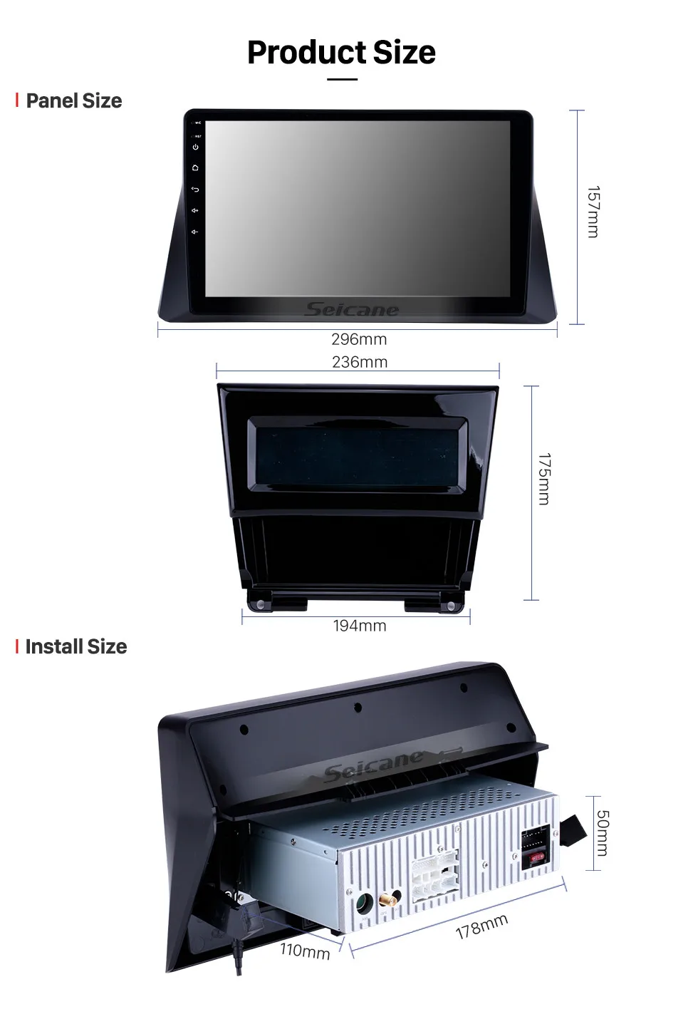 Seicane Android 8,1 gps-навигация для 2008 2009-2012 Honda accord 8 10," Автомобильный Радио плеер Поддержка управления рулем TPMS