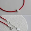 La Monada 925 Sterling Silver Bracelet Plum Flower Couple Bracelet Women Red Line Thread String Rope Jewelry Bracelets For Women ► Photo 2/6