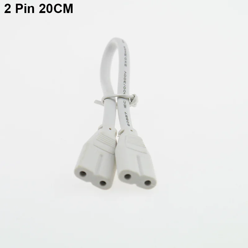 BEYLSION T4 T5 T8 electrical wire connector 20cm 2pin power cord extension cable Two-phase wire For Integrated Led tube lamp (3)
