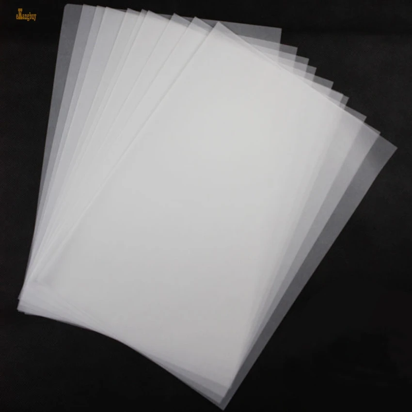 

100pcs free shipping A4 size 21x29.7cm 75/115gsm translucent parchment paper for design/drawing/pen copy/plate transfer /tracing