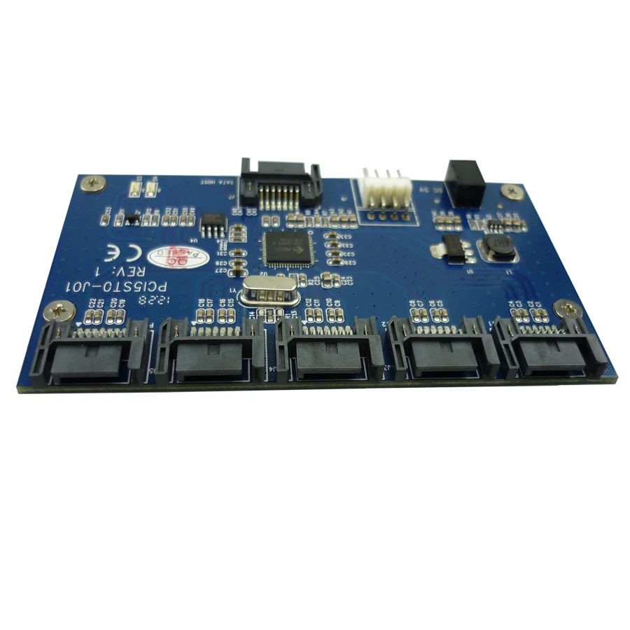 External 1 to 5 SATA port expander multiplier card with Jmicron JMB321