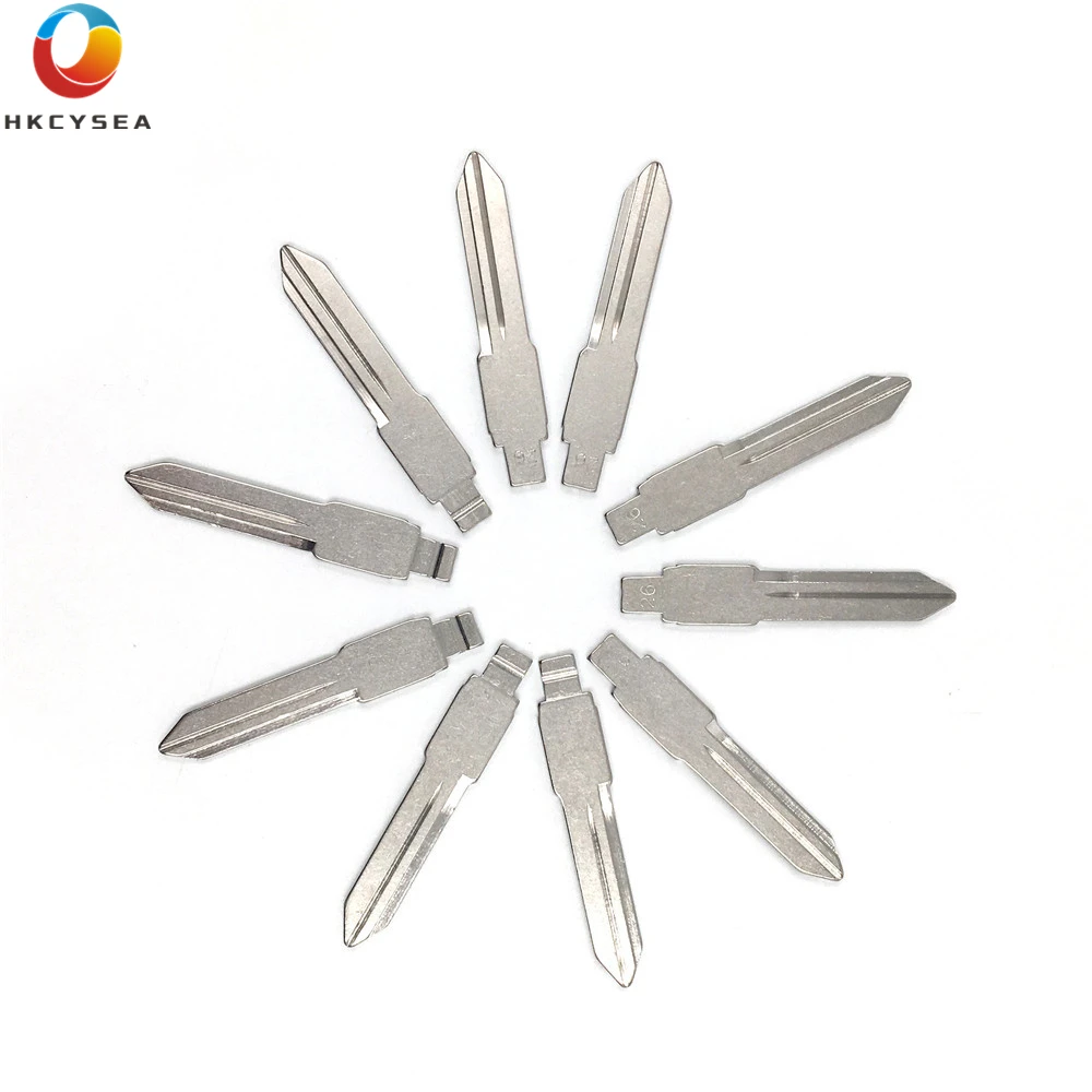 

HKCYSEA 10 pcs/lot Metal Blank Uncut Flip KD Remote Key Blade Type #26 for GM for Buick