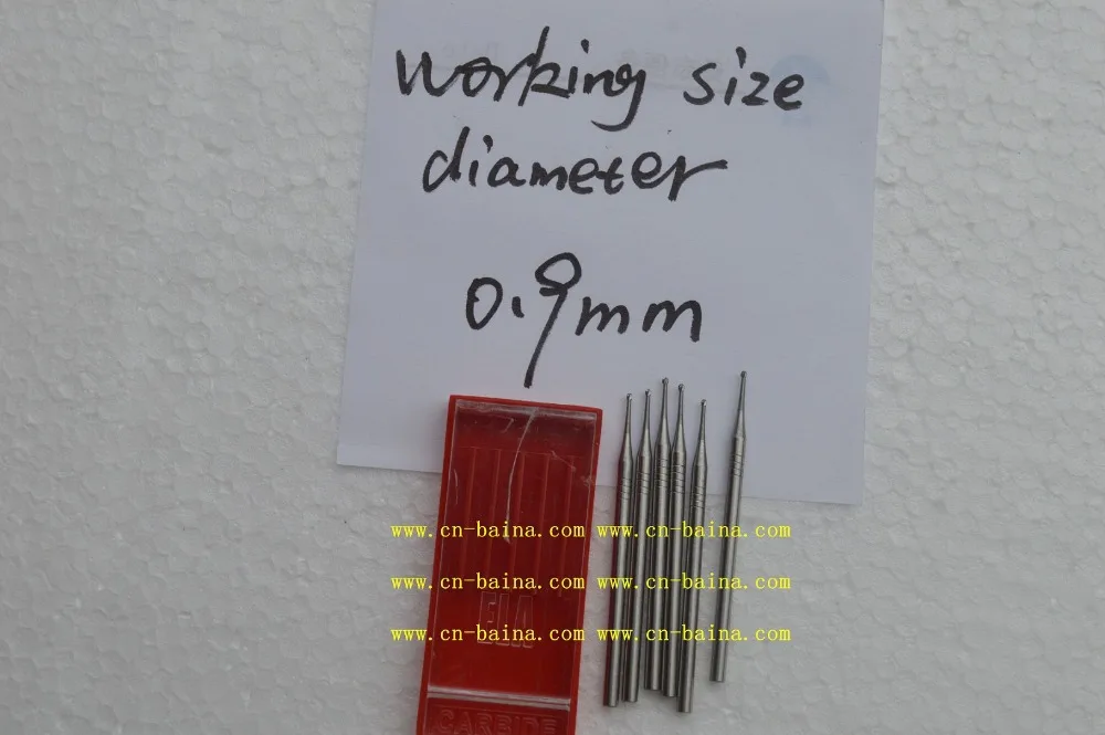 ELA carbide bur shank 2.35mm working size round type head diameter 0