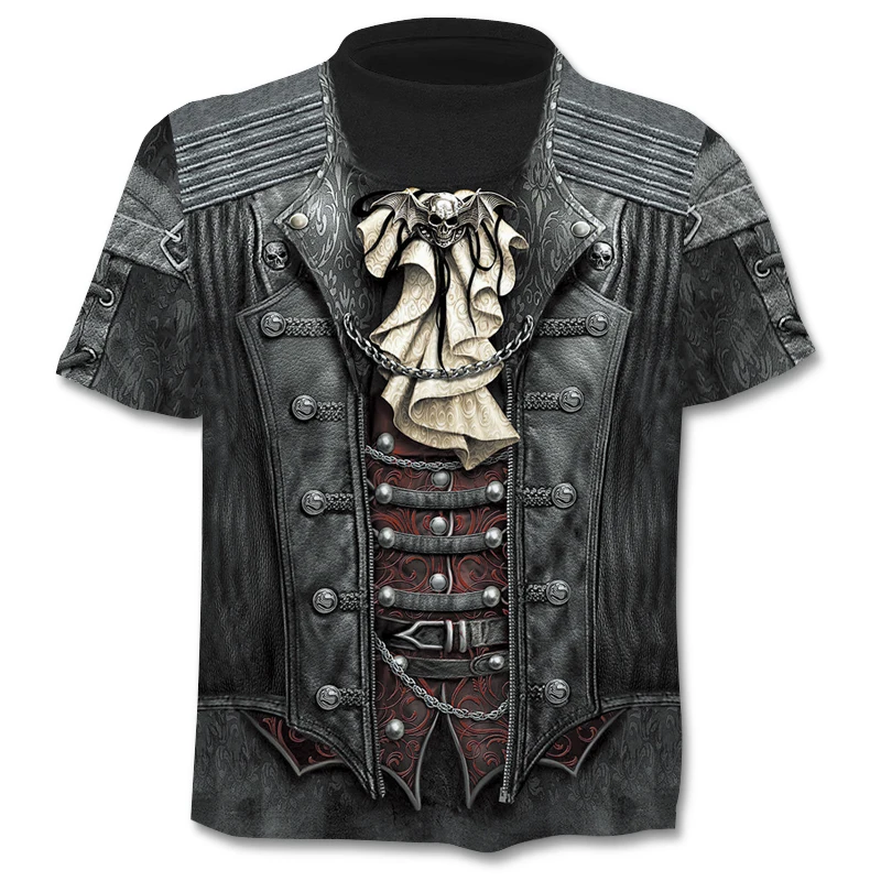 

2019 casual men's 3D printing T-shirt summer short-sleeved O-neck T-shirt fashion wind men's 3DT shirt brand fashion clothing