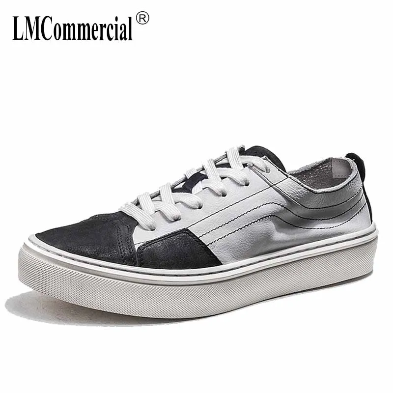 

spring autumn summer men's Genuine Leather all-match cowhide breathable soft with fashion male casual shoes Leisure shoes men