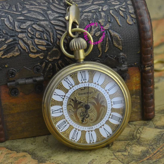 wholesale mechanical pocket watch good quality new gift for man fob watches retro vintage