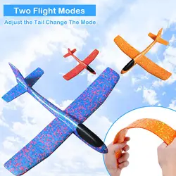 Пенные бросить самолет открытый Старт планер самолета Дети игрушка в подарок 36 см 48 см интересные игрушки Модель Строительство Наборы