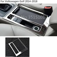 Auto contorno copertura trim bastone interior gear box supporto di tazza telaio cappuccio Per Volkswagen VW Golf7 Golf 7 2014 2015 2016 2017 2018