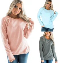 S-2XL o neck long sleeve tops blouse autumn spring winter blouse casual street style holiday blouse tops blouse 0800500 49