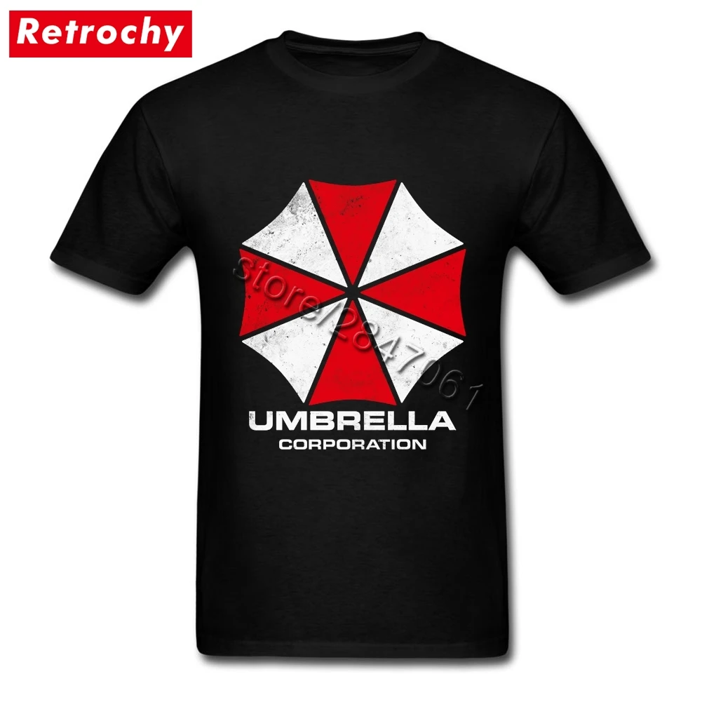 Tshirt Vintage Umbrella Corporation T Shirt Men Youth Urban Fashion T