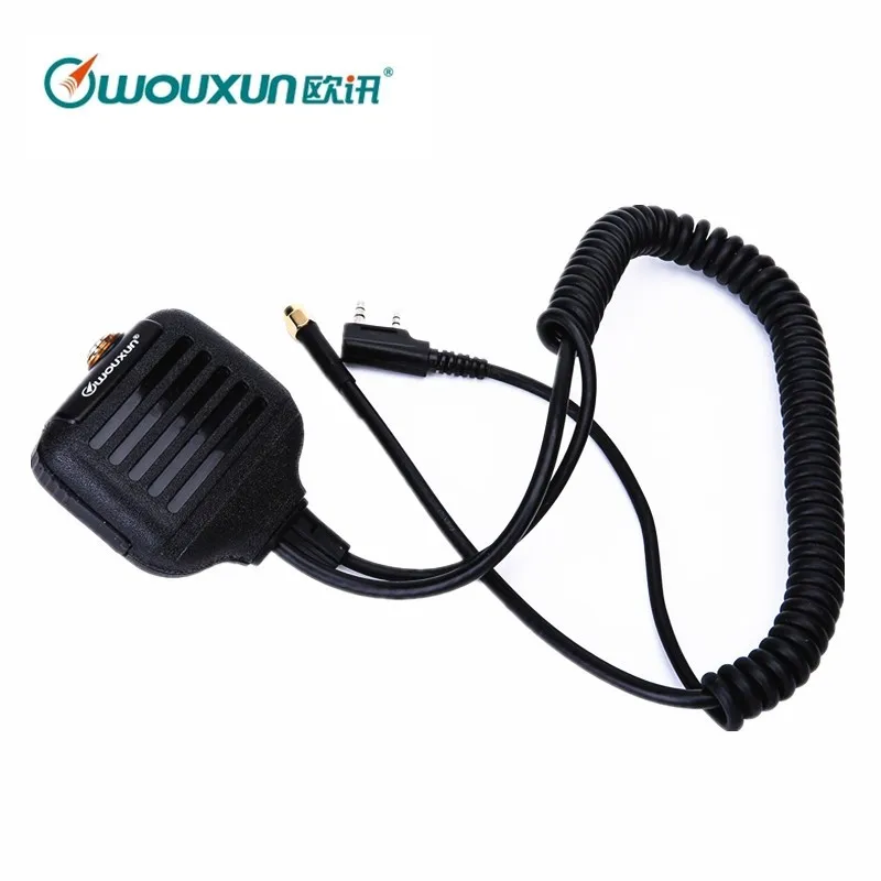 Оригинальный ручной микрофон Wouxun с индикатором для Walkie Talkie KG UVD1P UV8D Plus 2 Way