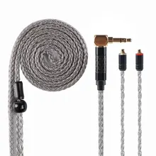 Hifiنسمع 16 الأساسية عنصر نحاس مطلي بالفضة كابل 2.5/3.5 مللي متر متوازن كابل مع MMCX/2pin موصل ل KZ ZSN برو بلون BL-05 BL05