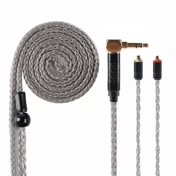 

HiFiHear 16 Core Silver Plated Copper Cable 2.5/3.5mm Balanced Cable With MMCX/2pin Connector For KZ ZSN PRO BLON BL-05 BL05