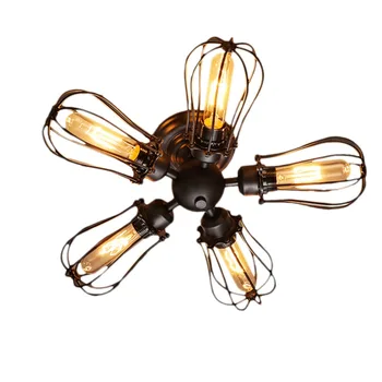 

Industrial Pendant Lamp Iron Retro Pendant Lights Village Dining Room Ceiling Lamp Cafe Lighting Decor