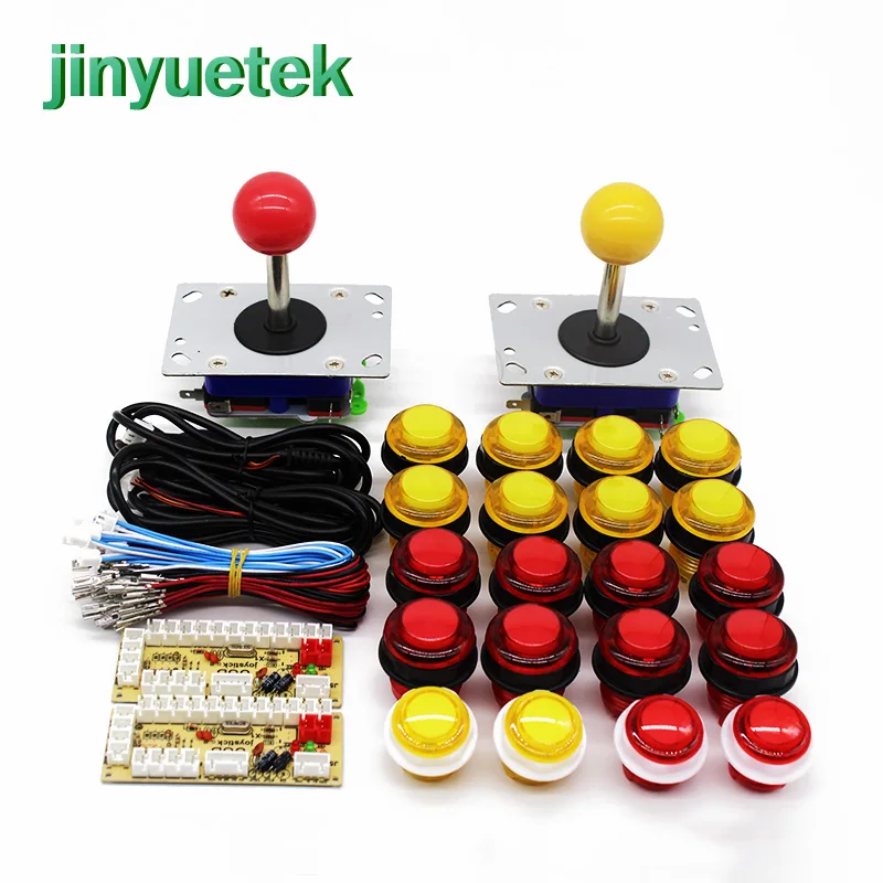 Arcade USB Encoder ZIPPY joystick 28mm led Push Button DIY Arcade Game kit JAMMA MAME PC / PS4 / mobile phone / with lamp