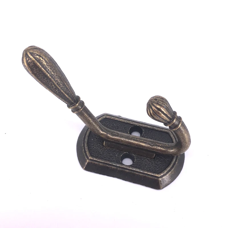 5PCS antique bronze clothes hooks single hanger Furniture wall hook