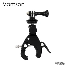 Vamson for Go pro Accessories Handle Bar Mount Tripod Adapter Bike Bicycle Motorcycle For Gopro Hero 5 4 3+ 2 1 Camera VP506
