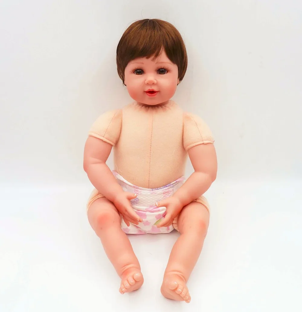 Кукла новорожденного ребенка 51 см мягкие силиконовые куклы reborn baby com corpo de silicone menina Одежда для кукол одежда подарок на день рождения