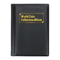 Deluxe Coin and Banknote Collection Album - 120 - Piece PVC Set (Black)