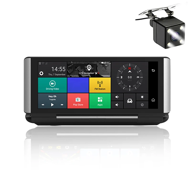 

Car DVR GPS MT6735 3G/4G 6.86" 16GB Android 5.0 Car Camera WIFI HD 1080P Video Recorder DVR Parking Monitoring Free Upgrade Map