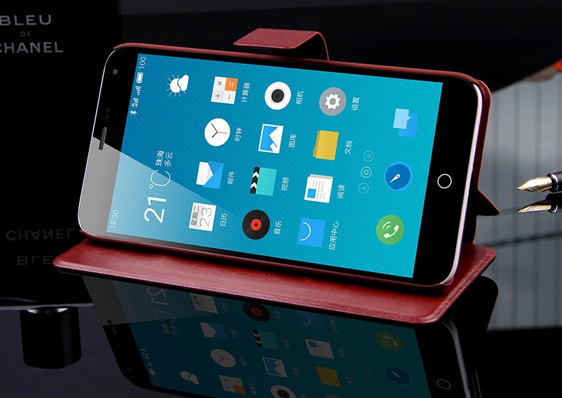 Роскошный чехол книжка для Wiko Y50 из искусственной кожи + силиконовый бумажник Coque